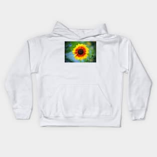 Yellow Red Sunflower Kids Hoodie